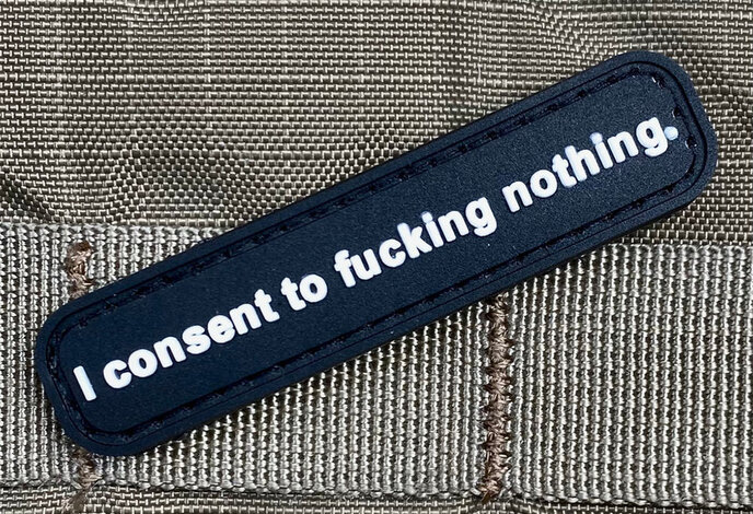 Violent Little Machine Shop Consent PVC Morale Patch