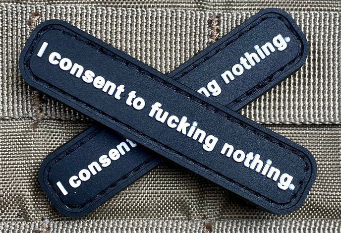 Violent Little Machine Shop Consent PVC Morale Patch