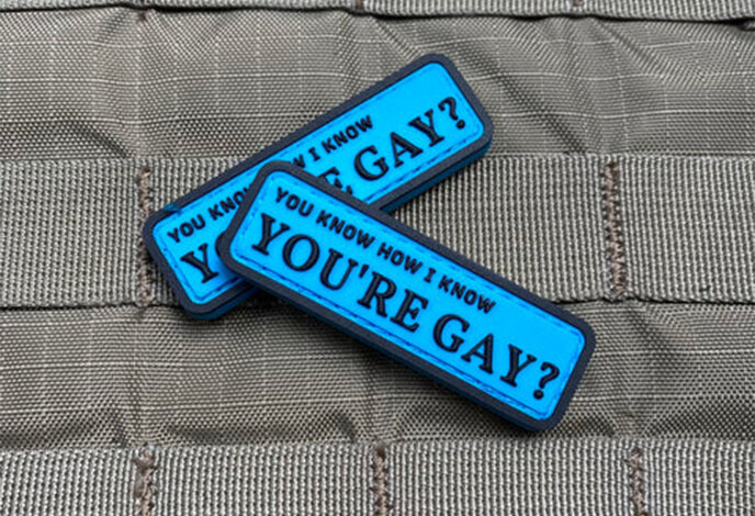 Violent Little Machine Shop You Know How I Know You're Gay? PVC Morale Patch