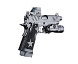 EMG Staccato Licensed P 2011 Gas Blowback Airsoft Pistol Pro Grip Standard Green Gas