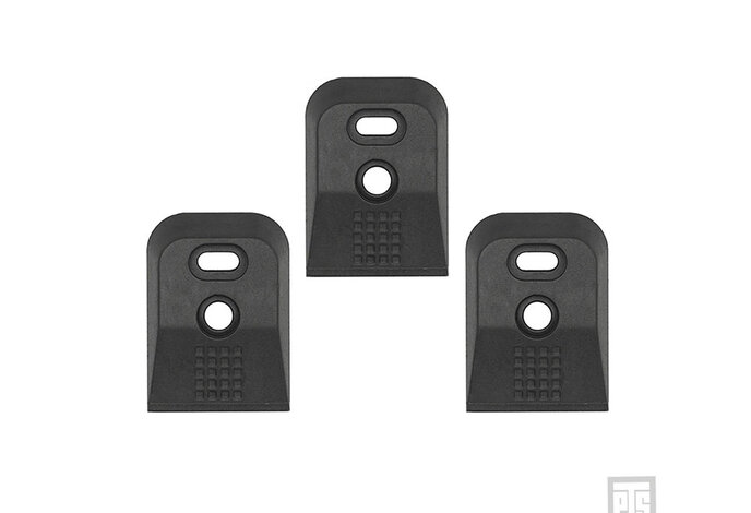 PTS Enhanced Pistol Shockplate GEN 2, G Series, 3 pack, Black