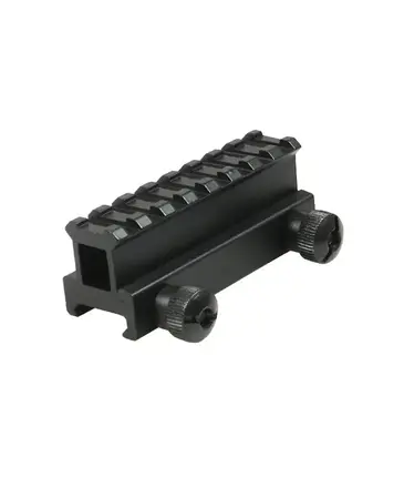 DMA XTS 8 slot see through 1" riser weaver mount, aluminum