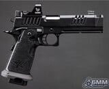 6mmProShop Staccato Licensed XC 2011 Gas Blowback T8 Airsoft Pistol w/ Muzzle Compensator