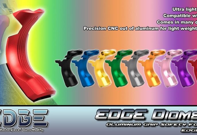 EDGE Custom DIOMEDEA Aluminum Grip Safety for Hi-CAPA / 1911