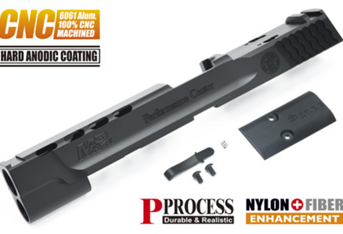 Guarder Tokyo Marui M&P9L Aluminum CNC Slide, Performance Center, Black