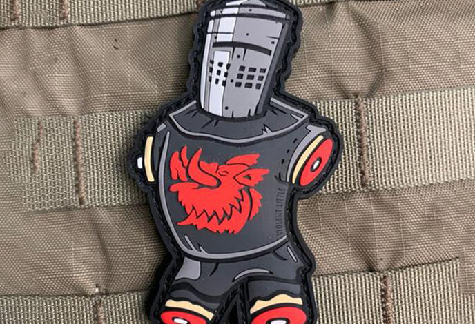 Violent Little Machine Shop BLACK KNIGHT PVC Morale Patch