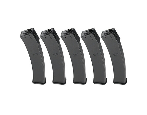 Arcturus Arcturus PP19-01 30/95 rd variable midcap magazine, black, 5 pack