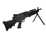 Cybergun FN M249 Mk46 featherweight electric rifle w/2500 rd box mag, 350 fps version