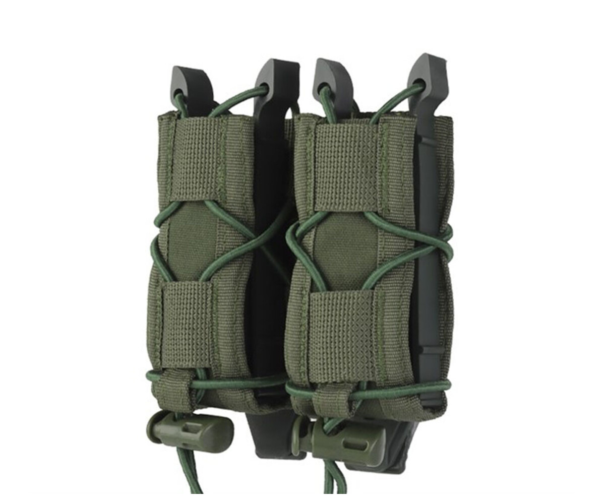 Wosport Tiger Type 9mm Magazine Pouch, Double - Airsoft Extreme