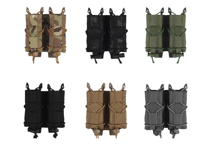 Wosport Tiger Type 9mm Magazine Pouch, Double