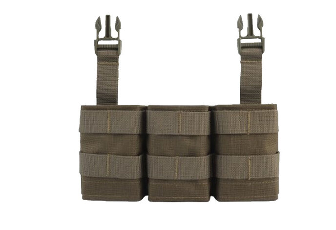 Wosport FAST 5.56 Triple Mag Pouch (Medium) Mag Panel