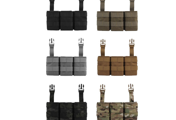 Wosport FAST 5.56 Triple Mag Pouch (Medium) Mag Panel