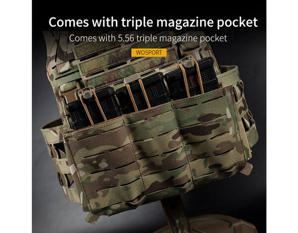 WoSport Wosport LG3V2 Laser Cut Plate Carrier Vest
