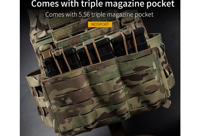 Wosport LG3V2 Laser Cut Plate Carrier Vest