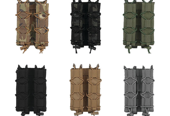 Wosport Tiger Type Long Magazine Pouch, Double