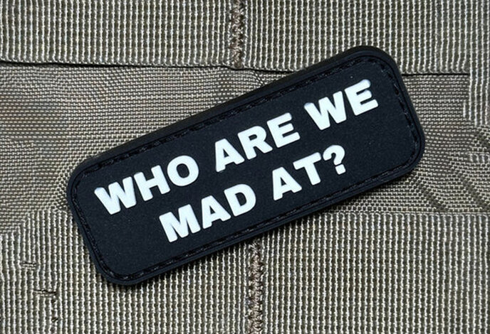 Violent Little Machine Shop Who Are We Mad At? PVC Morale Patch
