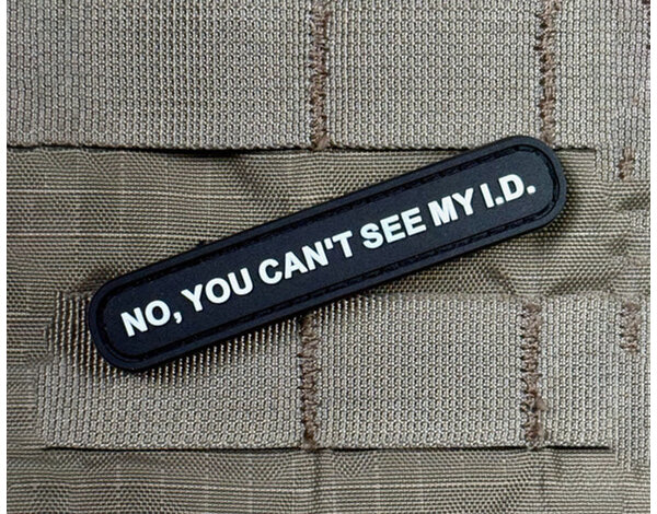 Violent Little Machine Shop Violent Little Machine Shop No, You Can't See My I.D. PVC Morale Patch
