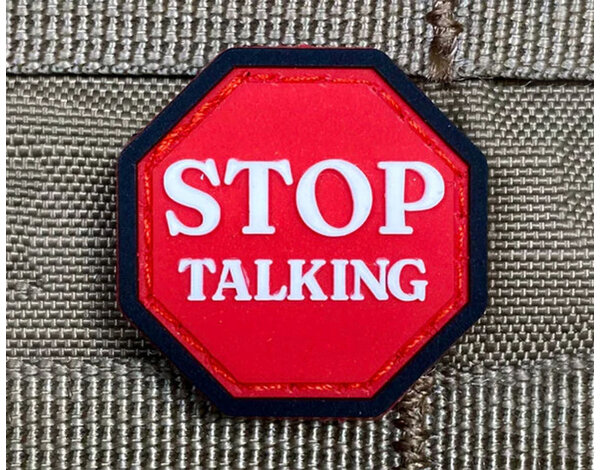 Violent Little Machine Shop Violent Little Machine Shop Stop Talking PVC Cat Eye Morale Patch