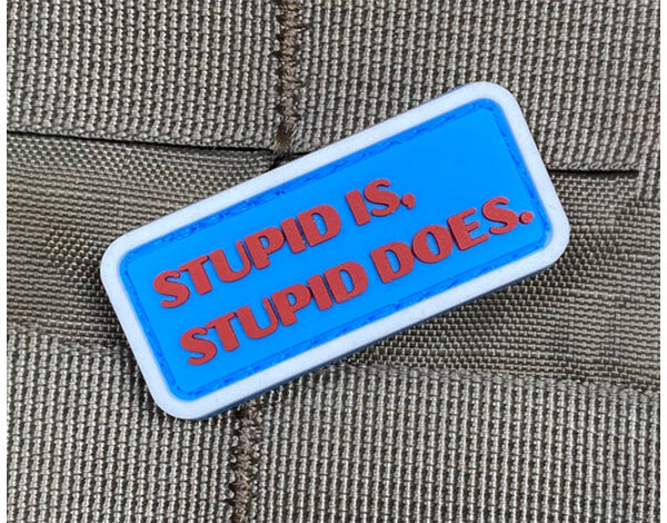 Violent Little Machine Shop Violent Little Machine Shop Stupid Is, Stupid Does PVC Morale Patch