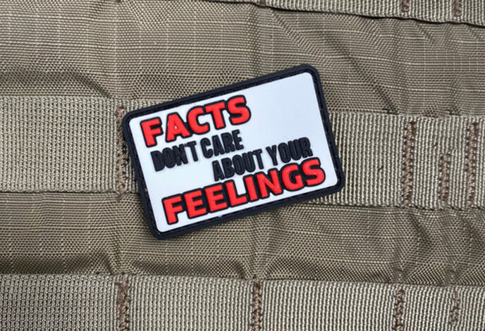 Violent Little Machine Shop Facts Don’t Care About Your Feelings PVC Morale Patch