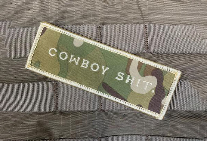 Violent Little Machine Shop COWBOY SHIT Morale Patch, Multicam