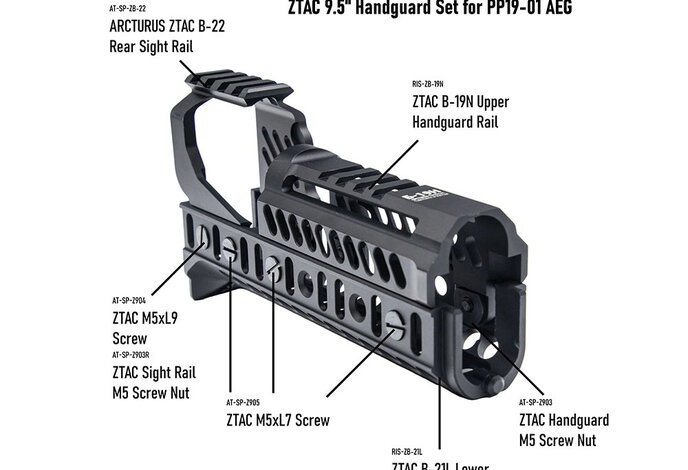Arcturus PP19-01 Vityaz ZTAC SP1 CQB FE Electric Rifle