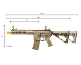Lancer Tactical Archon 9" M-LOK Proline Series M4 Airsoft Rifle w/ Delta Stock (Color: Two-Tone)