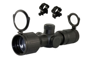 Aimsports Aimsports 3-9X40 rubber coated scope, dual illumination w/rings