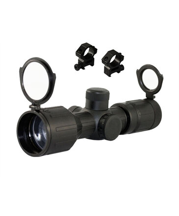 Aimsports Aimsports 3-9X40 rubber coated scope, dual illumination w/rings
