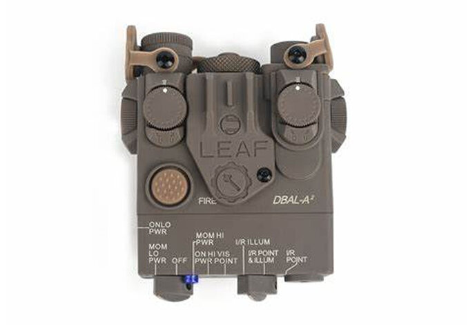 DBAL-A2 red laser aiming device, dark earth