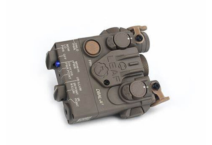 DBAL-A2 red laser aiming device, dark earth