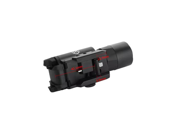 Airsoft Extreme X400 Ultra 500 Lumen Rail Mounted Light w/ Green Laser