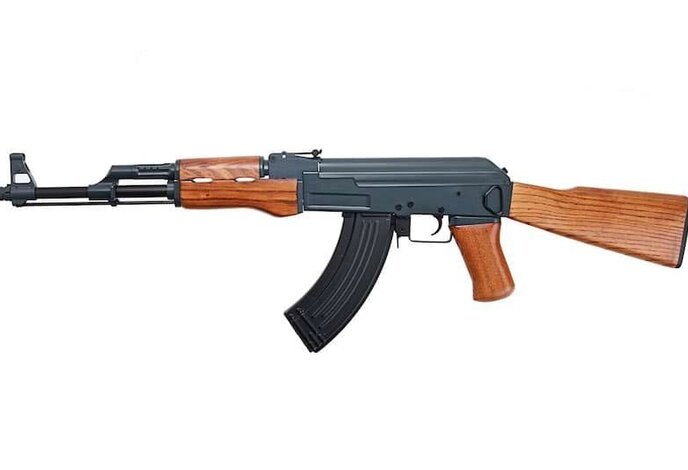 CYMA AK47 full metal blowback electric rifle w/real wood furniture