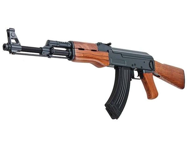 Cyma CYMA AK47 full metal blowback electric rifle w/real wood furniture