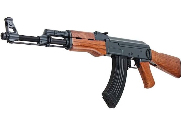 CYMA AK47 full metal blowback electric rifle w/real wood furniture