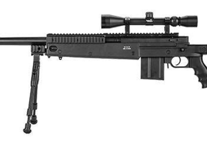 WELL MB4407 Bolt Rifle w/Scope+Bipod Black