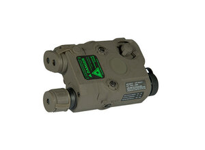 UK Arms UKARMS AN/PEQ15 LED/IR light w/green Laser, OD green case