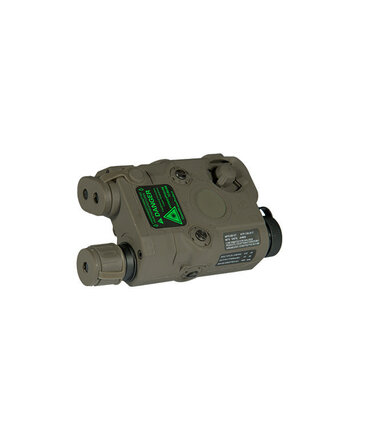 UK Arms UKARMS AN/PEQ15 LED/IR light w/green Laser, OD green case