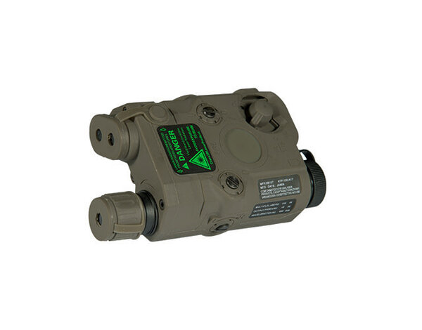 UK Arms UKARMS AN/PEQ15 LED/IR light w/green Laser, OD green case