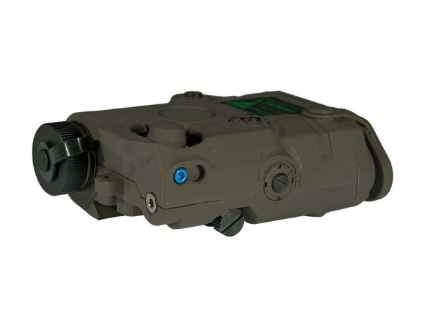 UK Arms UKARMS AN/PEQ15 LED/IR light w/green Laser, OD green case