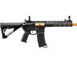 Lancer Tactical Gen 3 Archon 9" M-LOK M4 Airsoft Rifle w/ Delta Stock (Black & Gold)