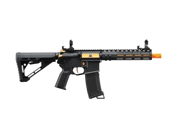 Lancer Tactical Lancer Tactical Gen 3 Archon 9" M-LOK M4 Airsoft Rifle w/ Delta Stock (Black & Gold)