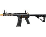 Lancer Tactical Gen 3 Archon 9" M-LOK M4 Airsoft Rifle w/ Delta Stock (Black & Gold)