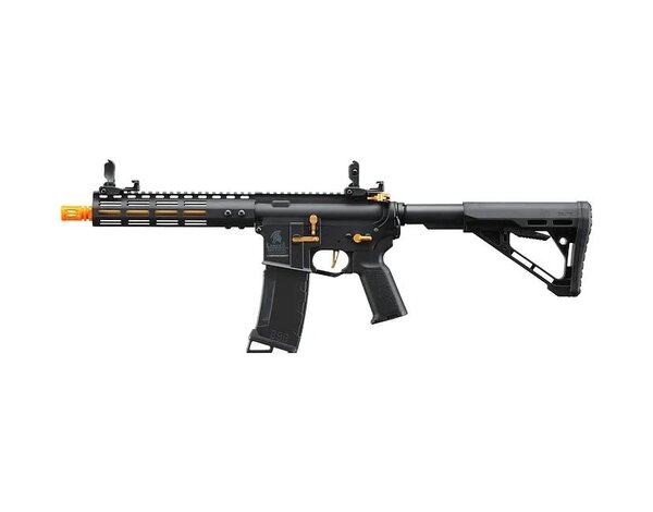 Lancer Tactical Lancer Tactical Gen 3 Archon 9" M-LOK M4 Airsoft Rifle w/ Delta Stock (Black & Gold)