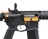 Lancer Tactical Gen 3 Archon 9" M-LOK M4 Airsoft Rifle w/ Delta Stock (Black & Gold)