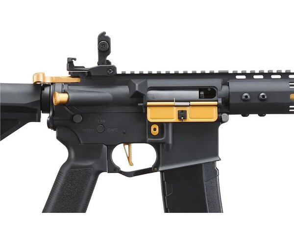 Lancer Tactical Lancer Tactical Gen 3 Archon 9" M-LOK M4 Airsoft Rifle w/ Delta Stock (Black & Gold)