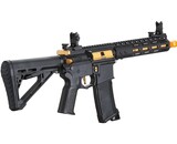 Lancer Tactical Gen 3 Archon 9" M-LOK M4 Airsoft Rifle w/ Delta Stock (Black & Gold)