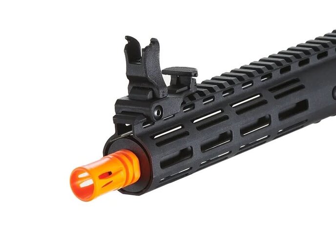 Lancer Tactical Gen 3 Archon 9" M-LOK M4 Airsoft Rifle w/ Delta Stock (Black & Gold)