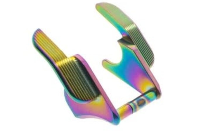 CowCow Match Grade Stainless Thumb Safety Set for Tokyo Marui Hi Capa / 1911 Rainbow