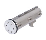 LCT Airsoft LCT Airsoft Steel 14 Tooth Half Teeth Piston for LCT EBB AK Series Airsoft AEG with Aluminum Ventilated Piston Head
